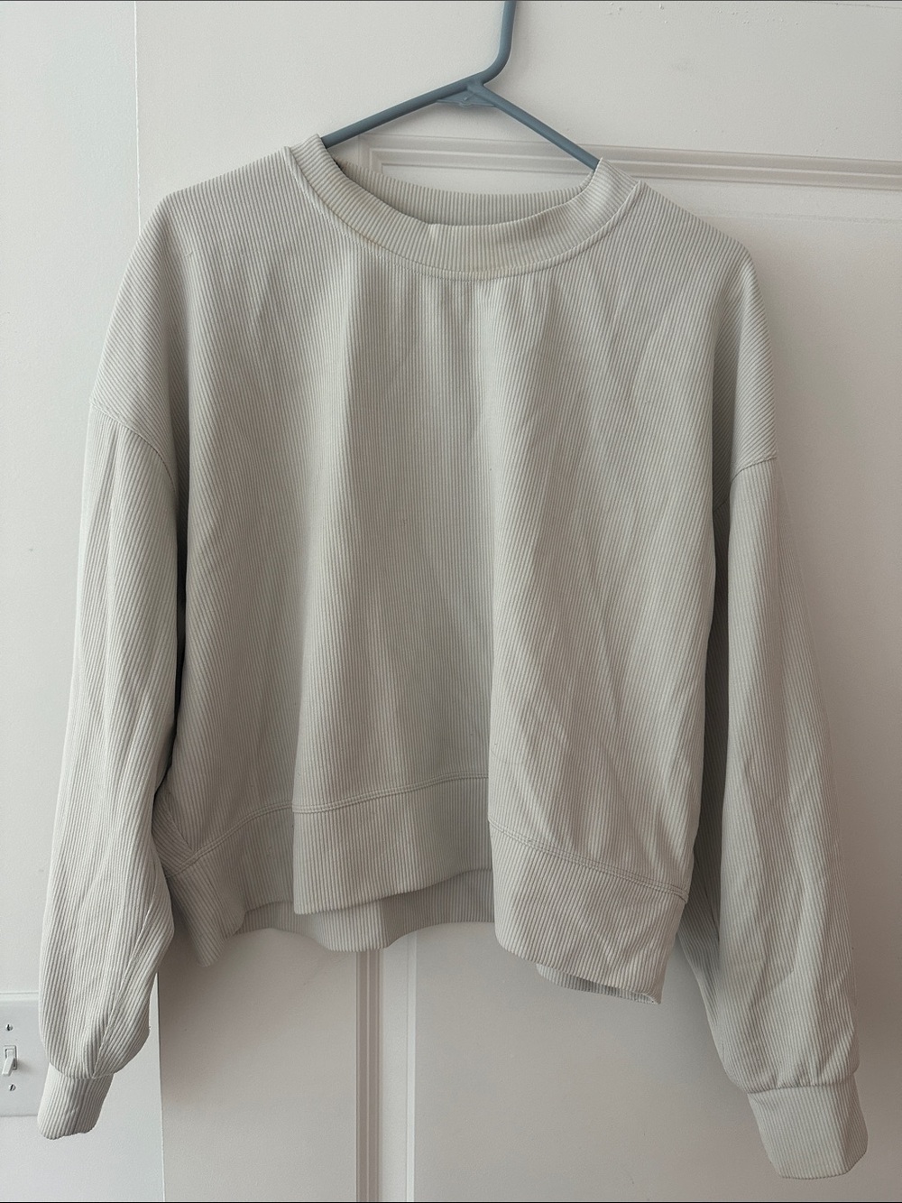 lululemon athletica Ribbed Crewneck Sweatshirt - Light Gray
